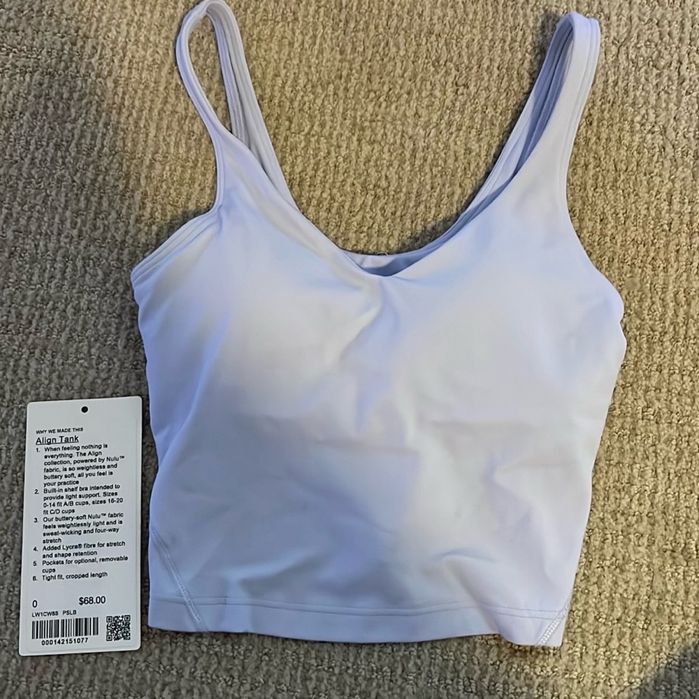 Lulu lemon align tank size 0